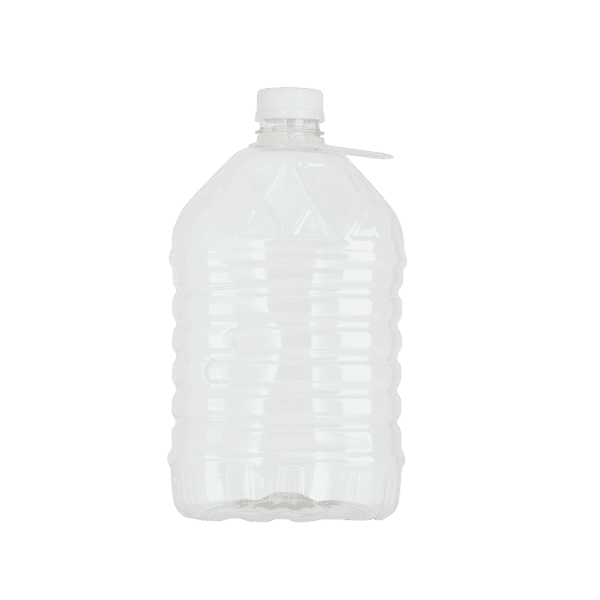 5 Litre PET Rectangular/ Hex with Handle-(Pack of 24 units)
