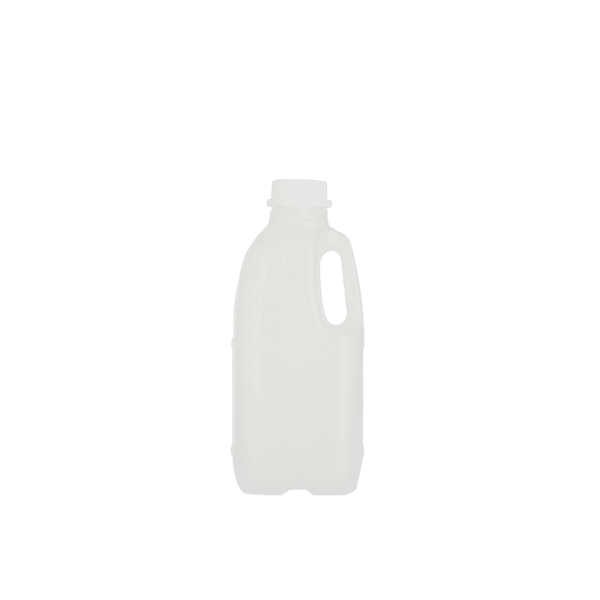 1Lt Dairy/Milk Square HDPE Bottle with Handle - (Pack of 100 units)