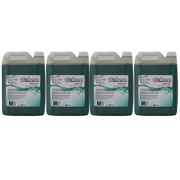 VChem Dish Washing Liquid 5L Bulk Pack 4