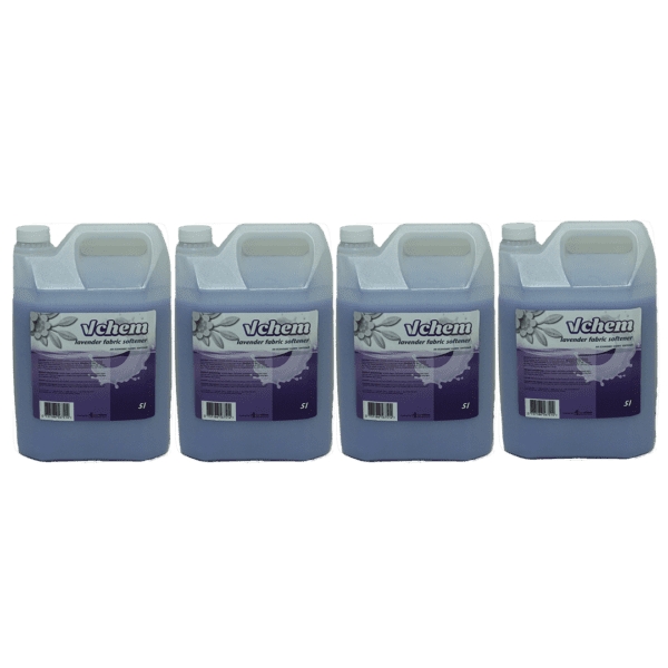 VChem Fabric Conditioner Lavender 5L Bulk Pack 4