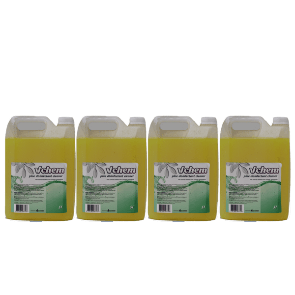 VChem Pine Disinfectant Cleaner 5L Bulk Pack 4