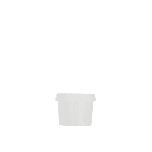 500ml FINO TE Bucket - Transparent with Lid - (Pack of 100 units)