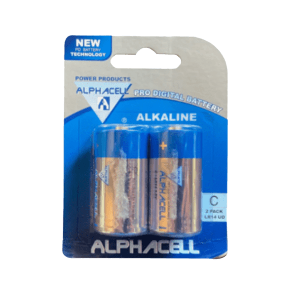 C Cell Batteries 2 Pack