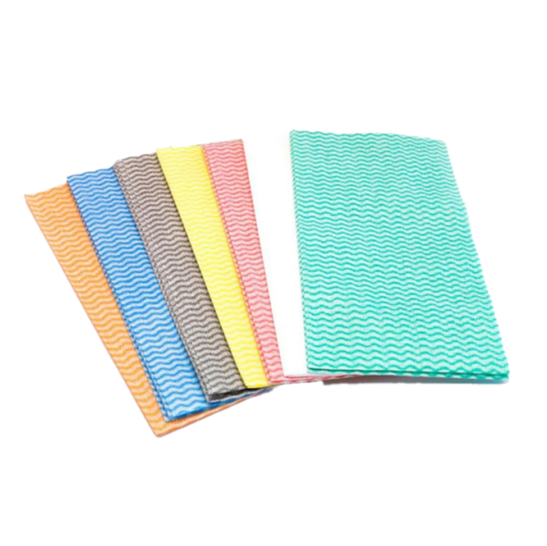 Colour Coded 45gsm Spunlace Cloths 50 per pack
