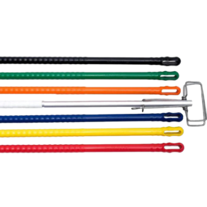 Fan Mop Holder with Spring Clip & Long Aluminium Overmoulded Handle