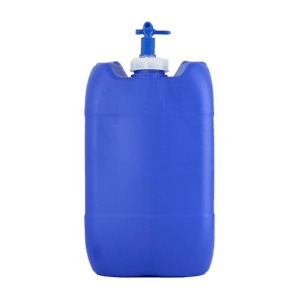 25L Poly Can Rectangular + Tap : Blue - (Pack of 9 units)