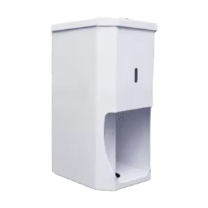 White TR2 Mild Steel Toilet Roll Holder