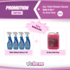 Take advantage of the Vchem promotion featuring a bulk detergents purchase of 20 x 750ml Window Cleaners for just R400.00, and receive a FREE 5L Rose Hand Soap. The promotion is visually highlighted with a vibrant ink and purple design, showcasing the high-quality cleaning products in an attractive and modern style.