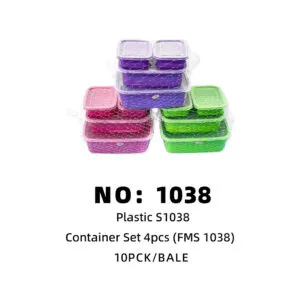 NO: 1038 FMS Plastic Lunch Box 10pck/BALE
