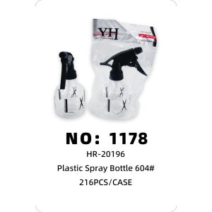 NO: 1178 Transparent spray bottle 216PCS/CASE