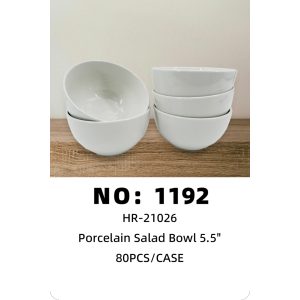 NO: 1192 5.5-inch ceramic bowls 80pcs/CASE