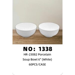 NO: 1338 6-inch ceramic bowl 60pcs/CASE