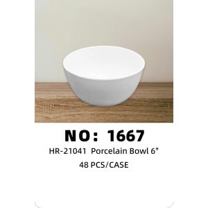 NO: 1667 6-inch ceramic bowl/noodle bowl 48PCS/CASE