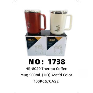 NO: 1738 304 Stainless Steel Coffee Mug 100PCS/CASE