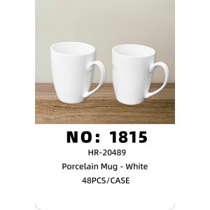 NO: 1815 White Porcelain Antique-Style Ceramic Cup 48PCS/CASE