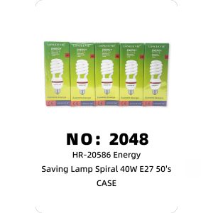NO: 2048 Large Semi-Screw Energy-Saving Lamp Screw Base CASE