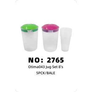 NO: 2765 Water bottle set 8pcs 5PCK/BALE