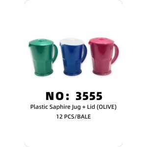NO: 3555 OLIVE Plastic Bottle 12PCS/BALE
