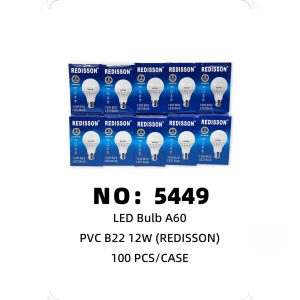 NO: 5449 RED 12W ALED B22 Energy Saving Lamp 100PCS/CASE