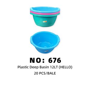 NO: 676 HELLO 12LT basin 20PCS/BALE