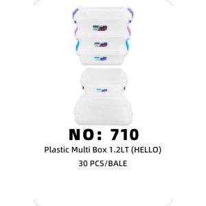 NO: 710 Plastic box 1.2LT 30PCS/BALE