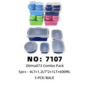 NO: 7107 otima combination lunchbox 5PCK/BALE