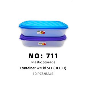 NO: 711 HELLO 5LT Storage Box 10PCS/BALE