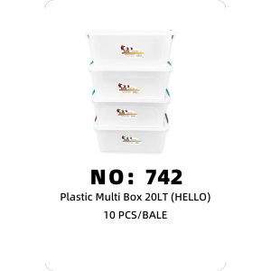 NO: 742 Storage Box 20LT 10PCS/BALE