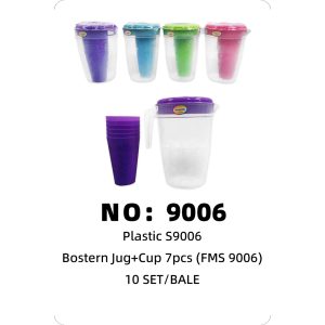 NO: 9006 Formosa Water Bottle with Cup 10 Sets/Bale