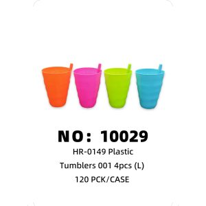 NO: 10029 Plastic Cup Straw Cup 120PCK/CASE