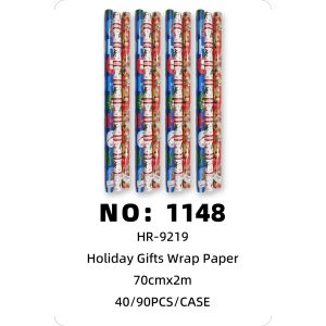 NO: 1148 Christmas Pattern Wrapping Paper 70cm*2m 90PCS/CASE