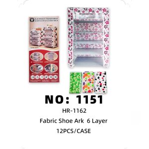 NO: 1151 Six-tier patterned shoe rack 12PCS/CASE