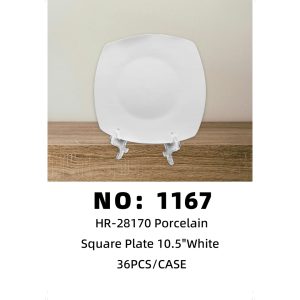 NO: 1167 10.5-inch ceramic square tray 36PCS/CASE