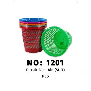 NO: 1201 SUN Plastic Trash Can 1PCS