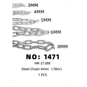 NO: 1471 Iron chain #4, 78 meters, 19 kg, 1 piece/piece