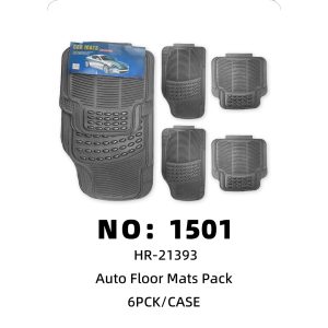 NO: 1501 Car Floor Mat Set 6pck/CASE