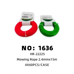 NO: 1636 Grass cutting rope 2.4mm x 15m 4 x 60PCS/CASE