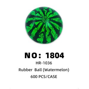 NO: 1804 Watermelon Two-Color Rubber Balls 600PCS/CASE
