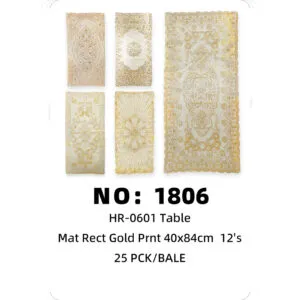 NO: 1806 Large Hot Stamping Mat 40*84CM 25PCK/BALE