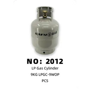 NO: 2012 9kg empty gas cylinder 1 piece