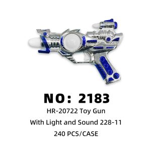 NO: 2183 Plastic Electro-Sound Toy Gun 240PCS/CASE