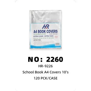 NO: 2260 Plastic Book Cover 120PCK/CASE