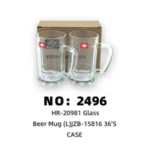 NO: 2496 Large Beer Glass 36pcs/CASE
