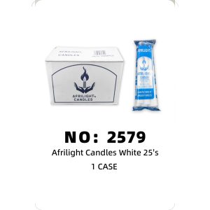 NO: 2579 White Candle 240g 1CASE/CASE