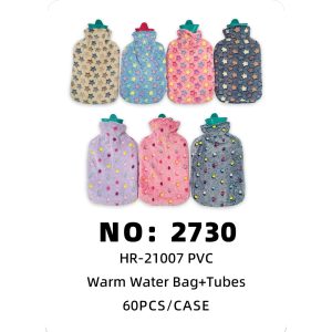 NO: 2730 Hot water bottle + cloth cover 60pcs/CASE