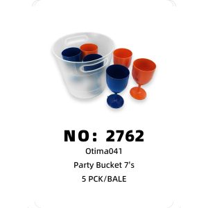NO: 2762 Otima Ice Bucket + Stem Glass 7pcs 5PCK/BALE