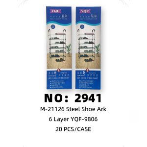 NO: 2941 6-tier stainless steel shoe rack 20pcs/CASE