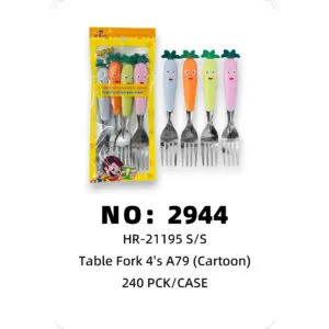 NO: 2944 Carrot Head Cartoon Fork 4pcs 240PCK/CASE