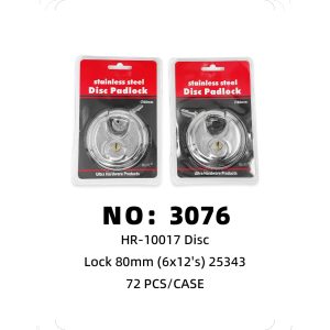 NO: 3076 80MM round lock 72PCS/CASE