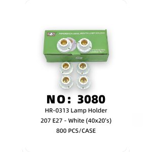 NO: 3080 Lamp holder, white screw base, 800pcs/case